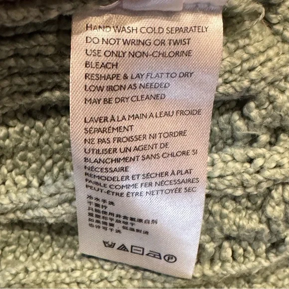 Free People Cropped Cable Knit Sleeveless Turtleneck Sweater in Mountain Mint - Picture 8 of 9